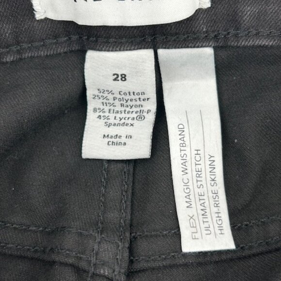 Lane Bryant Flex Ultimate Stretch High Rise Skinny Jeans Size 28 Black - Picture 4 of 7